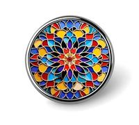 Porte-badge marocain personnalisé rond avec épingle à photo, bouton en alliage d'aluminium, broche exquise, badges décoratifs pour vêtements