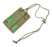 Porte-badge Nominatif Multifonction en Tissu Oxford, Vert, Léger | Pochette pour Badge, Usage Réutilisable et Résistant, pour Enseignants et Employés de Bureau