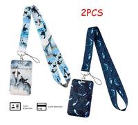 Porte Badge - Non spécifié - Vertical - Motif Baleine - Polyester - Étanche