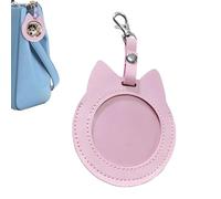 Porte-badge pour - Étui de rangement en cuir en forme de chat - Pour , adolescents, collectionneurs, étudiants, concerts, foires, fêtes à thème, voyages, conventions de bande dessinée