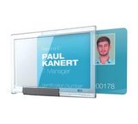 Porte-badge PUSHBOX TRIO, transparent