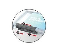 Porte-badge PUSHBOX TRIO, transparent