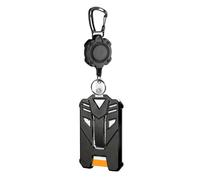Porte-badge rétractable, porte-clés robuste, porte-cartes d'identité tactique avec enrouleur de badge rétractable de 80 cm, .