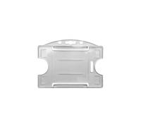 Porte-badge rigide translucide horizontal - Pack de 100