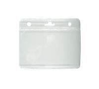 Porte-badge souple transparent horizontal - Lot de 100