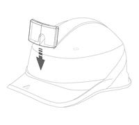 PORTE-BADGE UNIVERSEL DELTA PLUS POUR CASQUES DE CHANTIER - BADGEU
