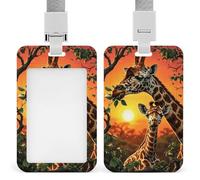 Porte-badge vertical avec cordon de protection durable pour bureau, infirmières, employés, porte-clés sécurisé pour carte d'accès, cartes de travail
