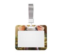 Porte-badge vertical avec imprimé animal de la ferme - 10,2 x 7,6 cm - Étanche