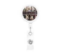 Porte-badge vertical étanche et refermable avec fenêtre transparente pour cartes d'identité d'instruments de musique, porte-cartes coulissant avec pochette de protection pour le travail et l