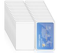 Porte-badges transparents, lot de 30, pour cartes d'identité