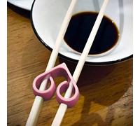 Porte-baguettes en plastique, dispositif de support de baguettes réutilisable de couleur unie, convient pour l'entraînement des débutants, adapté à tous les âges, accessoire de cuisine réutilisable, a