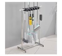 Porte-Balai et vadrouille en Acier Inoxydable Mobile ,Étagère À Outils de Jardin,Support De Rangement,système de rangement pour organisateur de balai suspendu,Pour Vadrouille Humide ( Size : 5 slots )