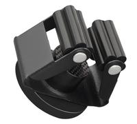 Porte-balai Magnétique en Fer, Fixation Sûre pour Balais et Serpillières | Rangement pour Outils de Nettoyage, Usage Bureau et Stockage, Couleur Noire, Maintien Stable