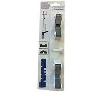 Porte-balai THOMAS X2 gris anti-dérapant double face + fixation Gris