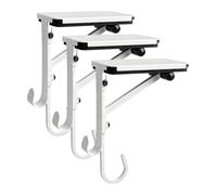 Porte-Bas De Noël Pour Manteau Lot de 3 renforcés antidérapants réglables | Support Pour Bas De Cheminée Pour Bord De Table, Étagère De Rangement, Guirlande De Fête, Guirlande Lumineuse, Pet