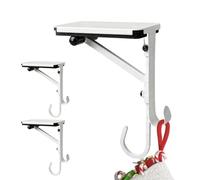 Porte-Bas De Noël Pour Manteau Lot de 3 supports en métal réglables et | Accroche-chaussettes Noël Pour Petites Décorations, Guirlandes Lumineuses Et Support Foyer Bord Table