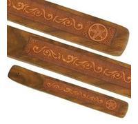 Porte bâton d'encens en bois motif Pentacle G