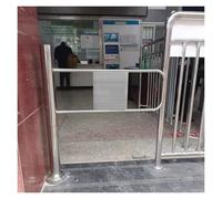 Porte battante de sécurité, portillon battant Automatique en Acier Inoxydable Durable - Conception à Sens Unique pour Le Passage des piétons, sécurité à Ressort, entrée et Sortie sécurisées