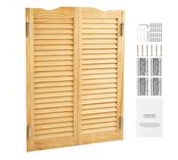 Porte Battante Double-Duoku-805x28x1060 mm-Porte Saloon en Bois de Pin avec Charnières-Quincaillerie-Facile à Installer