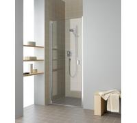 Porte battante Kermi RAYA 1WL 08020, RA1WL080201AK, Couleur: Verre véritable argenté brillant mat transparent