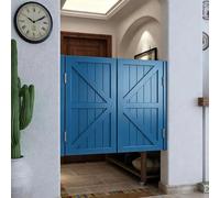 Porte Battante, Portes Saloon en Bois Massif, Style Western Porte Cowboy Porte Séparation Double intérieures Portes avec Charnières, pour Bar, Café, Cuisine(Dark Blue,150x90 cm (WxH))