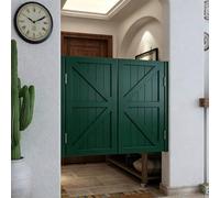 Porte Battante, Portes Saloon en Bois Massif, Style Western Porte Cowboy Porte Séparation Double intérieures Portes avec Charnières, pour Bar, Café, Cuisine(Dark Green,70x100 cm (WxH))