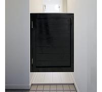 Porte battante rétro Saloon, cloison de bar à café en bois massif, fermeture automatique bidirectionnelle avec des charnières robustes, taille personnalisable pour la décoration de la maison, entrée d