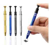 Porte-billes pour outil extracteur de boules - Ensemble de 4 pinces à bijoux pour piercing, pincettes pour aiguilles de piercing industrielles, pince pour petits objets et composants électroniques