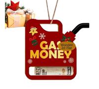 Porte-Billets de Noël - Pinces en Bois 2D, Porte-Monnaie de Noël en Bois | Clips de Rangement de Vacances 2D pour Emballage Cadeau, Anniversaire, fête, décoration d'arbre | Parfait pour Les