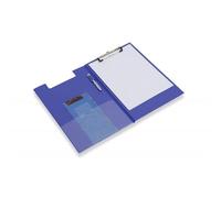 Rapesco Porte-Bloc VFDCB0L3 A4+ à rabat, clip métal, plastique – Bleu