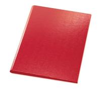 EXACOMPTA Porte-bloc à rabat papier enduit - Format 23x32cm pour A4 - Rouge