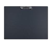 Porte-bloc A3 super résistant, extra large, non fragile, porte-bloc A3 à profil bas, en plastique PP noir (Paysage)