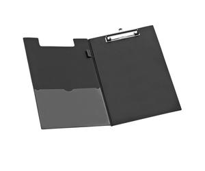 Porte-bloc A4 à rabat noir 23,5 x 36,5 cm - Wonday