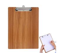 Porte-bloc A4 en bois avec pince pour notes quotidiennes, pour organiser les listes de reçus et tous les jours, convient pour une utilisation dans les écoles, les bureaux, les supermarchés (cerise)