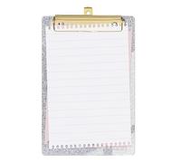 Porte-bloc A4 pour | Planche à écrire brillante avec pince robuste - Porte-clip à paillettes tendance pour les étudiants, les enseignants, les étudiants, les enseignants, les cours, les