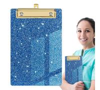 Porte-bloc A4 pour | Planche à écrire brillante avec pince robuste - Porte-clip à paillettes tendance pour les étudiants, les enseignants, les étudiants, les enseignants, les cours, les