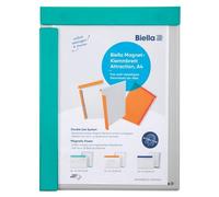 Porte-bloc aimanté rembordé plastique pour A4 - Turquoise