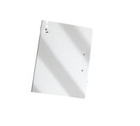 Porte-bloc avec pince en métal, blanc | Étui en polypropylène pour le tri des devoirs et l'écriture mobile, couche extérieure résistante aux éclaboussures pour les