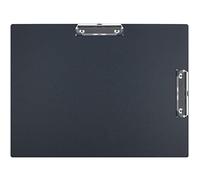Porte-bloc double A3 - Profil bas, extra large, en plastique noir