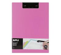 Porte Bloc En Polypro Et Mousse Rose A4 - Apli Agipa