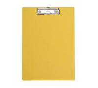 Porte-bloc - MAUL - A4 - Jaune - Carton plastifié - Pince plate en métal
