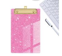 Porte-Bloc Pailleté Mini Porte-Bloc Mémo Acrylique Portable | Petit Porte-Bloc Pour Notes Pour Infirmiers Enseignants Étudiants Artistes Professionnels Maison Bureau Salle de classe