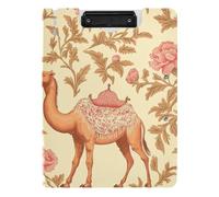 Porte-bloc pliable Carnation Camel A4 avec porte-documents double clips porte-stylo infirmière avec housse