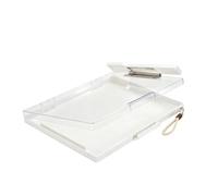 Porte-bloc pour enseignant, robuste, portable, épais, grande capacité | Organiseur de documents folio pour bureau, école, travail, maison, bureau, comptoir, poche, sac à dos, sac à main, journal