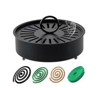 Porte-bobine portable à la citronnelle - Bobine de moustique en fer et brûleur d'encens pour intérieur et extérieur, patio, terrasse, camping