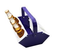 Porte-boisson avec poignée - Sac à bière de voyage avec compartiment à glace, 6 emplacements de rangement pour boissons - pour l'extérieur, le camping, le pique-nique, la randonnée, le sport, les