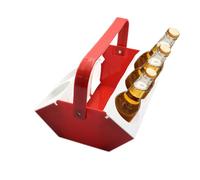 Porte-boisson portable avec poignée, sac à bière de voyage avec compartiment à glace, 6 emplacements, pour fête en plein air, voyage, camping, pique-nique, pêche, randonnée, sport, sortie