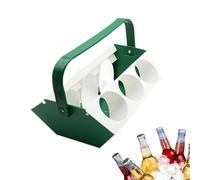 Porte-boissons isotherme, plateau de transport de bière, porte-gobelet à 6 emplacements avec fonction de stockage de glace, organisateur de boissons durable, support de transport de boissons peu