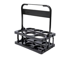 Porte-boissons - Panier À Bière Pliable À 6 Trous Avec Poignée, Porte-boisson Portable, Fiabilité Durable | Panier À Main Pliable En Plastique Pour Casier À Vin, Pour La Maison, Le Jardin Et L'extérie
