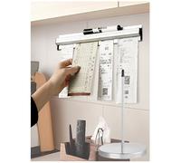 Porte-bon mural, Ensemble de supports de reçus en alliage d'aluminium argenté, pince de commande de Restaurant, lot de 2, plusieurs tailles